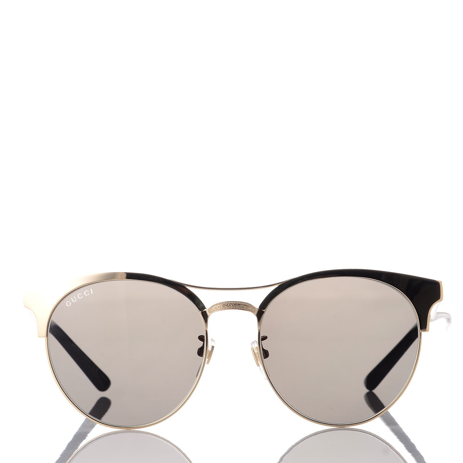 Gucci Round Metal GG0075SK Sunglasses Gold 4 of 7