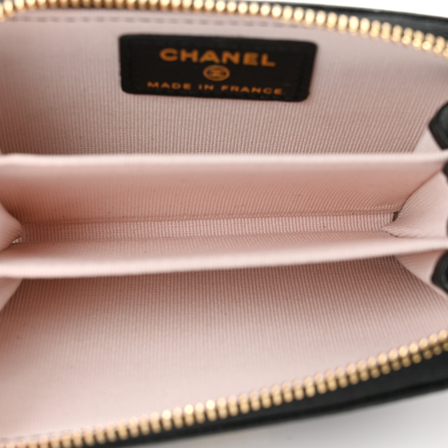 Chanel Grained Goatskin CC Apple Zip Coin Purse Black 5 of 7