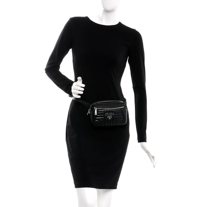 Prada Soft Calfskin Diagramme Belt Bag Nero Black 3 of 7