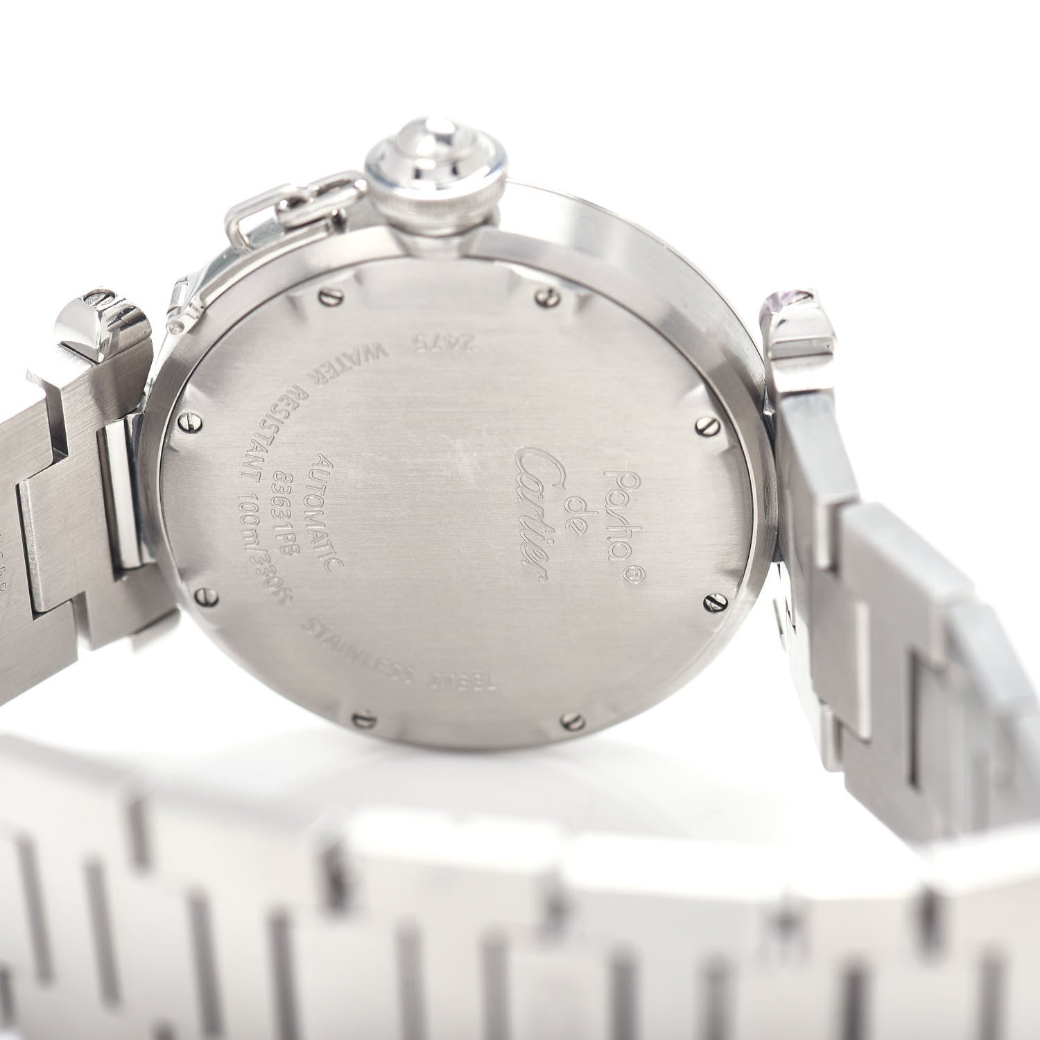 Cartier Stainless Steel 35mm Pasha C Big Date Automatic Watch 4 of 4