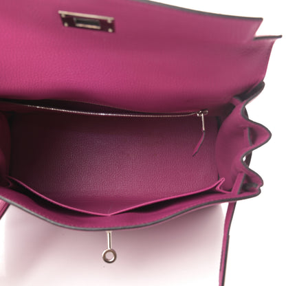 Hermes Togo Kelly Retourne 28 Rose Pourpre 5 of 11