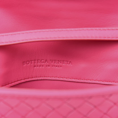 Bottega Veneta Nappa Intrecciato Flap Crossbody Fuchsia 6 of 11