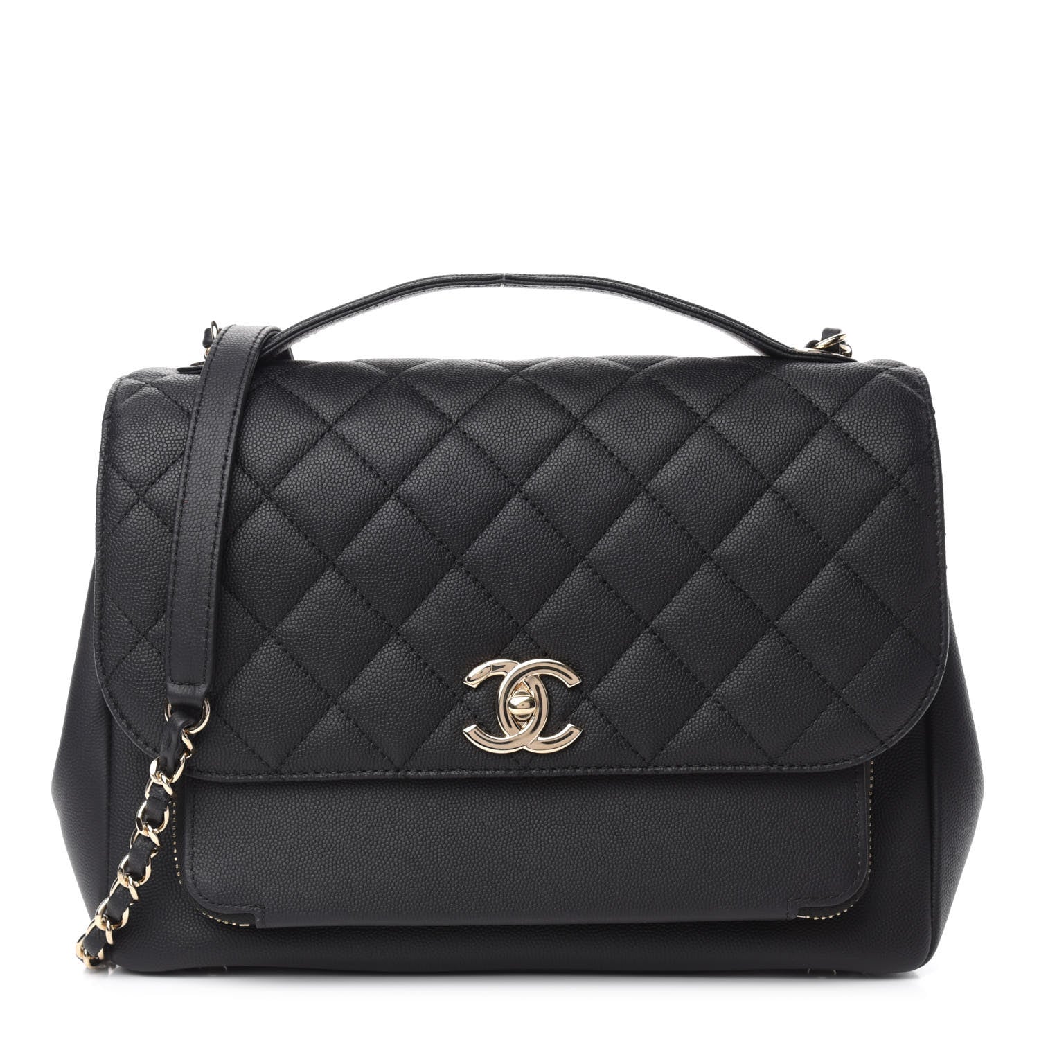 Chanel Caviar Quilted Large Business Affinity Flap Black 1 of 11