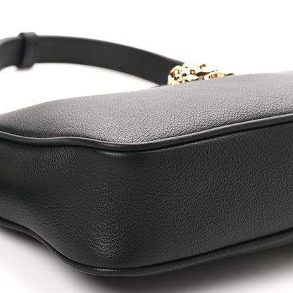 Versace Grained Calfskin Medusa Shoulder Bag Black 8 of 9