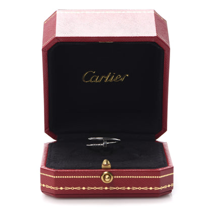 Cartier 18K White Gold Small Juste Un Clou Ring 53 6.25 7 of 7