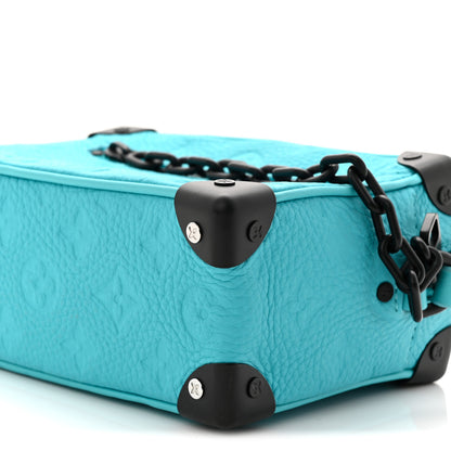 Louis Vuitton Taurillon Monogram Mini Soft Trunk Turquoise 9 of 9