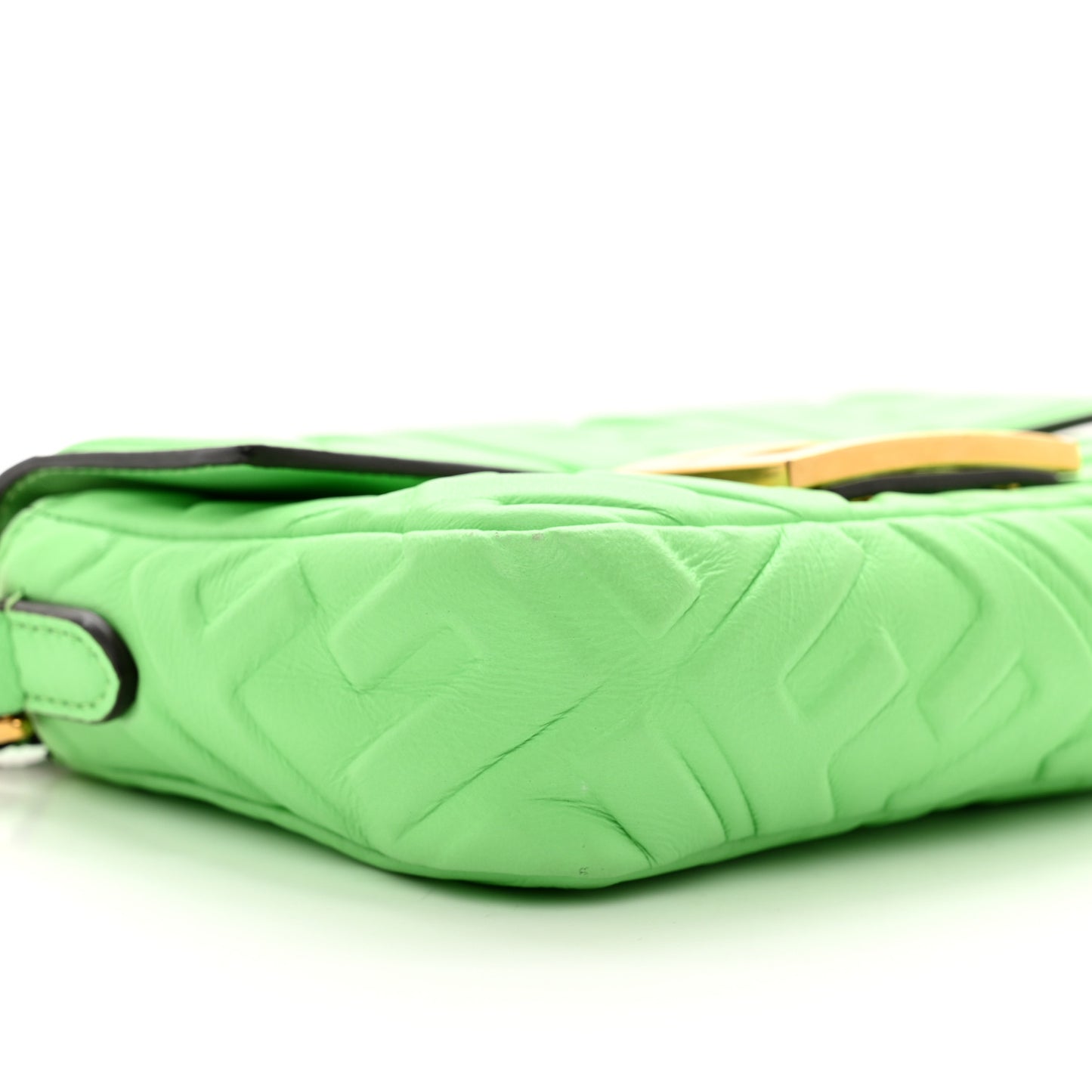 Nappa FF 1974 Embossed Mini Baguette Edamame