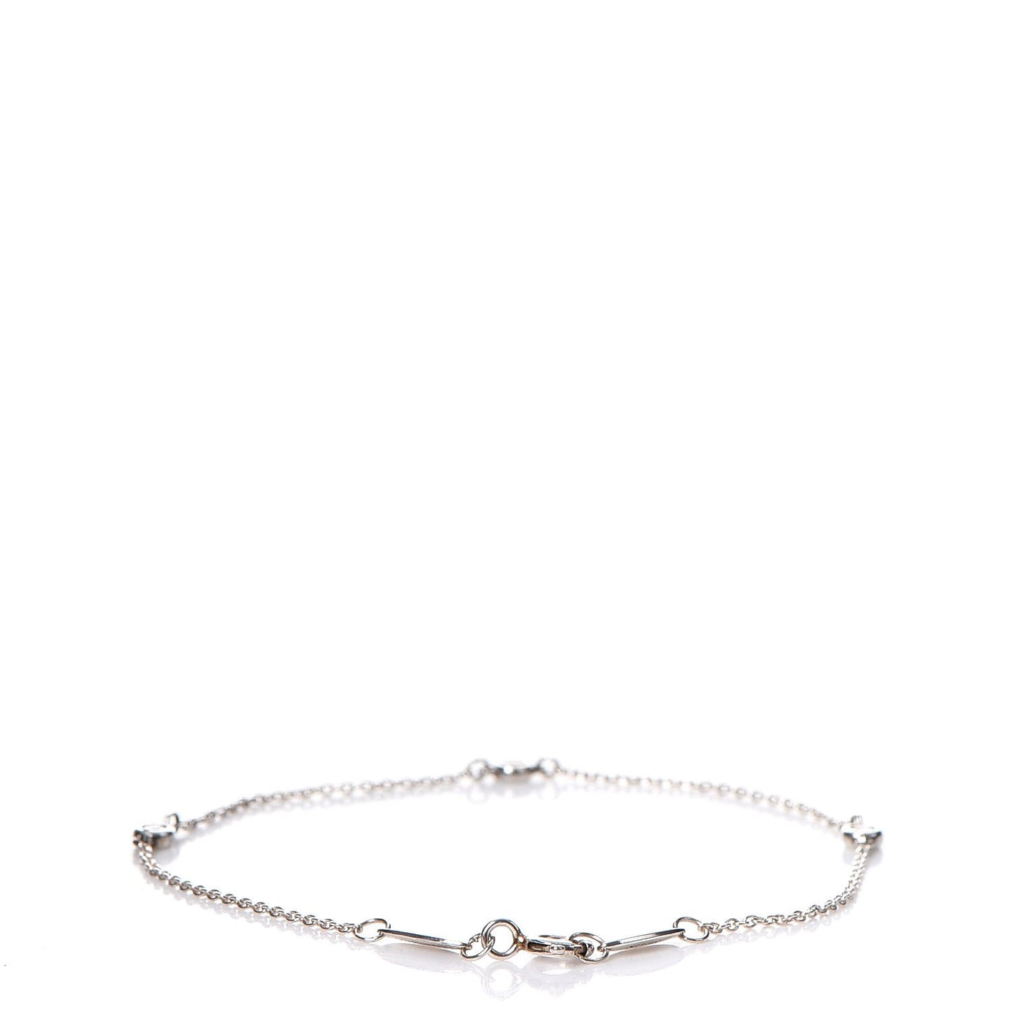 Sterling Silver Diamond .09ct Elsa Peretti Diamonds By The Yard Bracelet