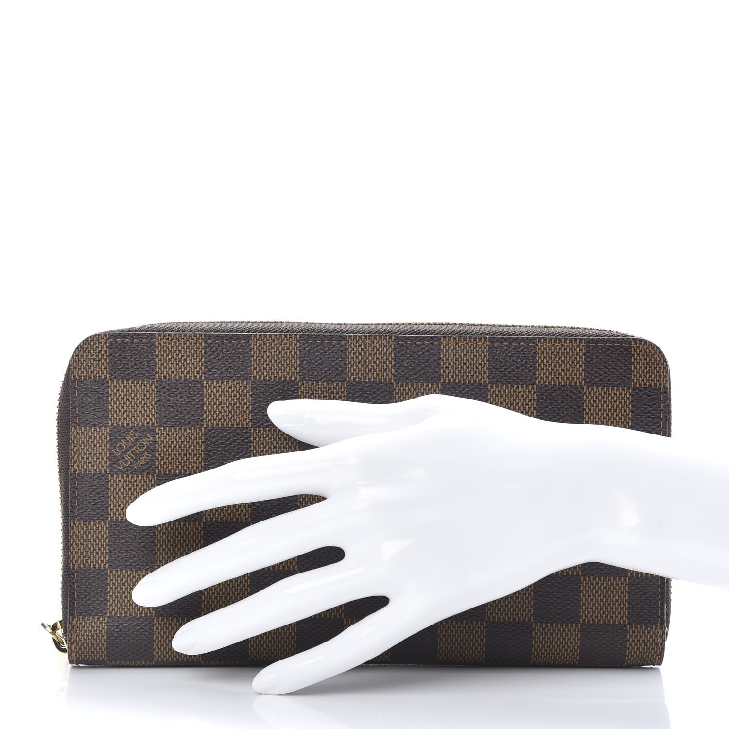 Louis Vuitton Damier Ebene Zippy Organizer Wallet 2 of 9