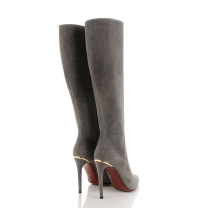 Louis Vuitton Suede Eyeline High Boots 35.5 Gris 4 of 7