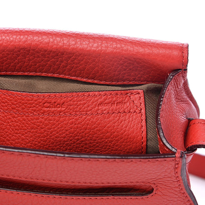 Chloe Calfskin Mini Marcie Round Crossbody Bag Red 6 of 12