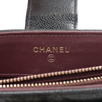 Chanel Caviar Quilted Business Affinity Phone Holder With Chain Black 6 of 13