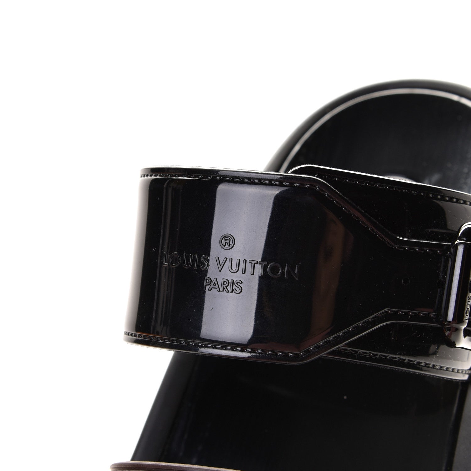 Louis Vuitton Monogram Sunbath Flat Mule Sandals 37 Black 8 of 12