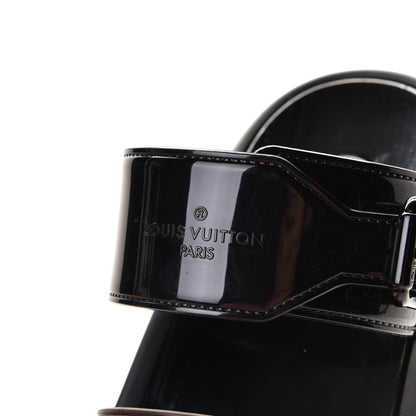 Louis Vuitton Monogram Sunbath Flat Mule Sandals 37 Black 8 of 12