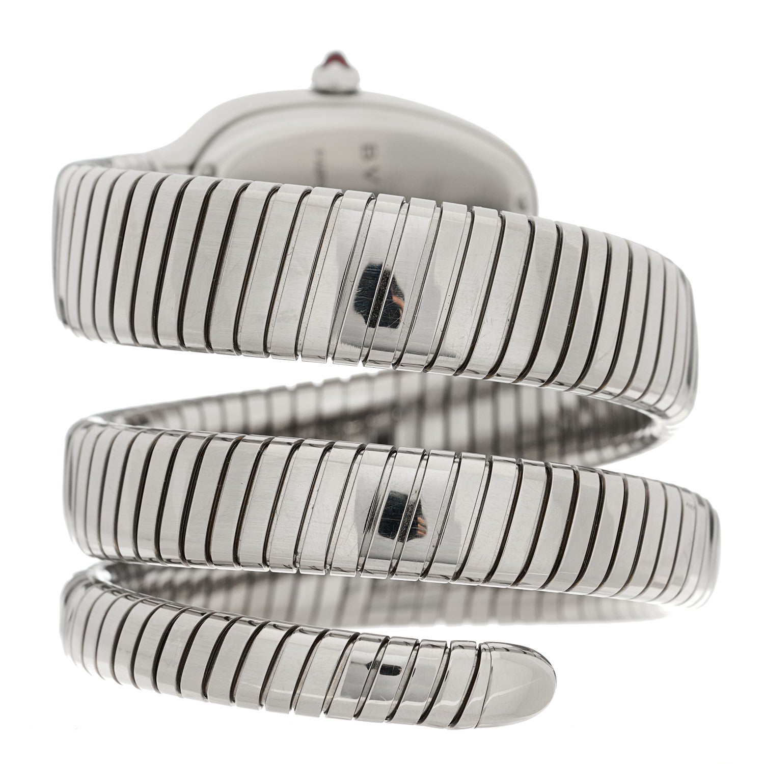 Bulgari Stainless Steel 35mm Serpenti Tubogas Double Spiral Quartz Watch 4 of 6