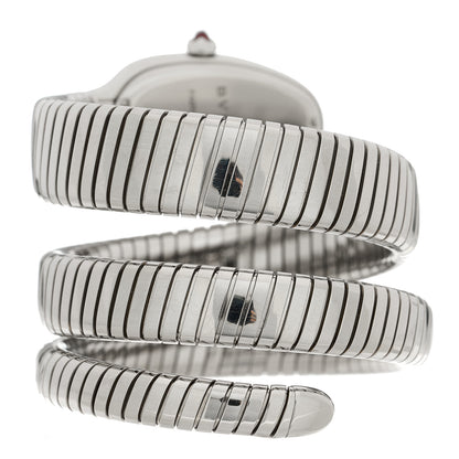 Bulgari Stainless Steel 35mm Serpenti Tubogas Double Spiral Quartz Watch 4 of 6