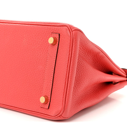 Hermes Togo Birkin 25 Rouge Pivoine 10 of 10