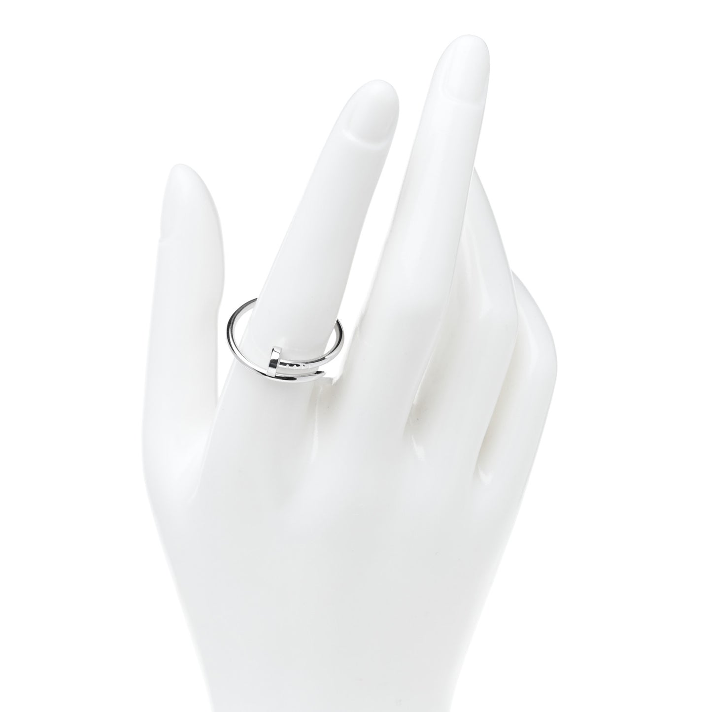18K White Gold Small Juste Un Clou Ring 60 9
