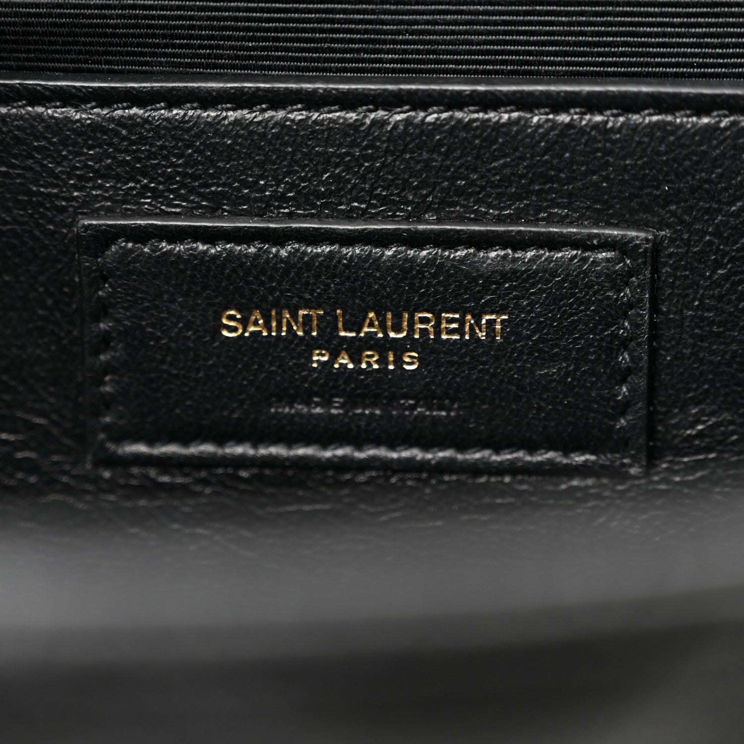 Saint Laurent Grain De Poudre Textured Mixed Matelasse Triquilt Medium Monogram Satchel Black 6 of 10