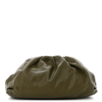 Bottega Veneta Smooth Butter Calf The Pouch Oversized Clutch Kaki Fondent 1 of 10