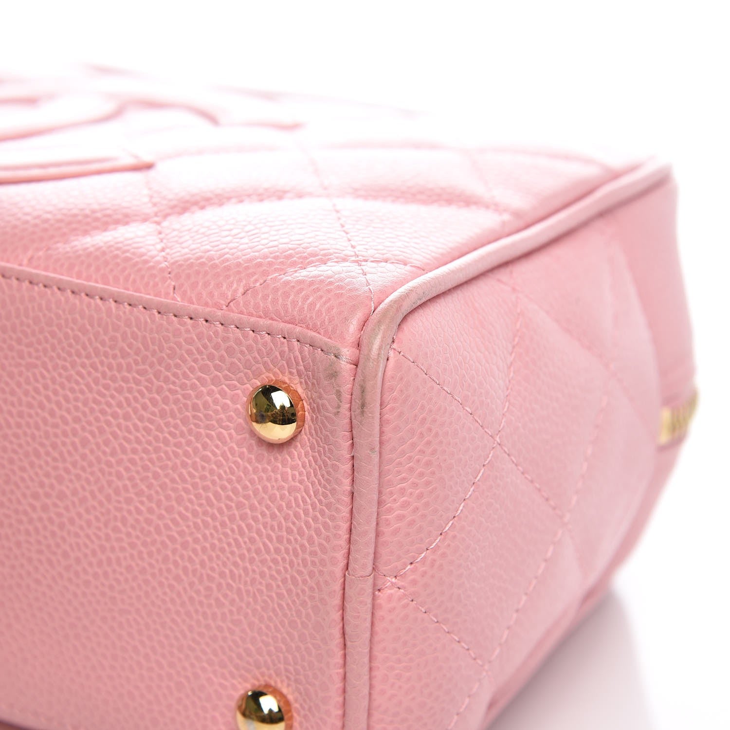 Chanel Caviar Quilted Small Bowler Pink 9 of 12