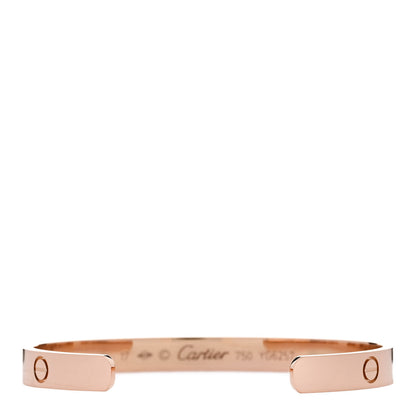 Cartier 18K Pink Gold LOVE Cuff Bracelet 17 2 of 4