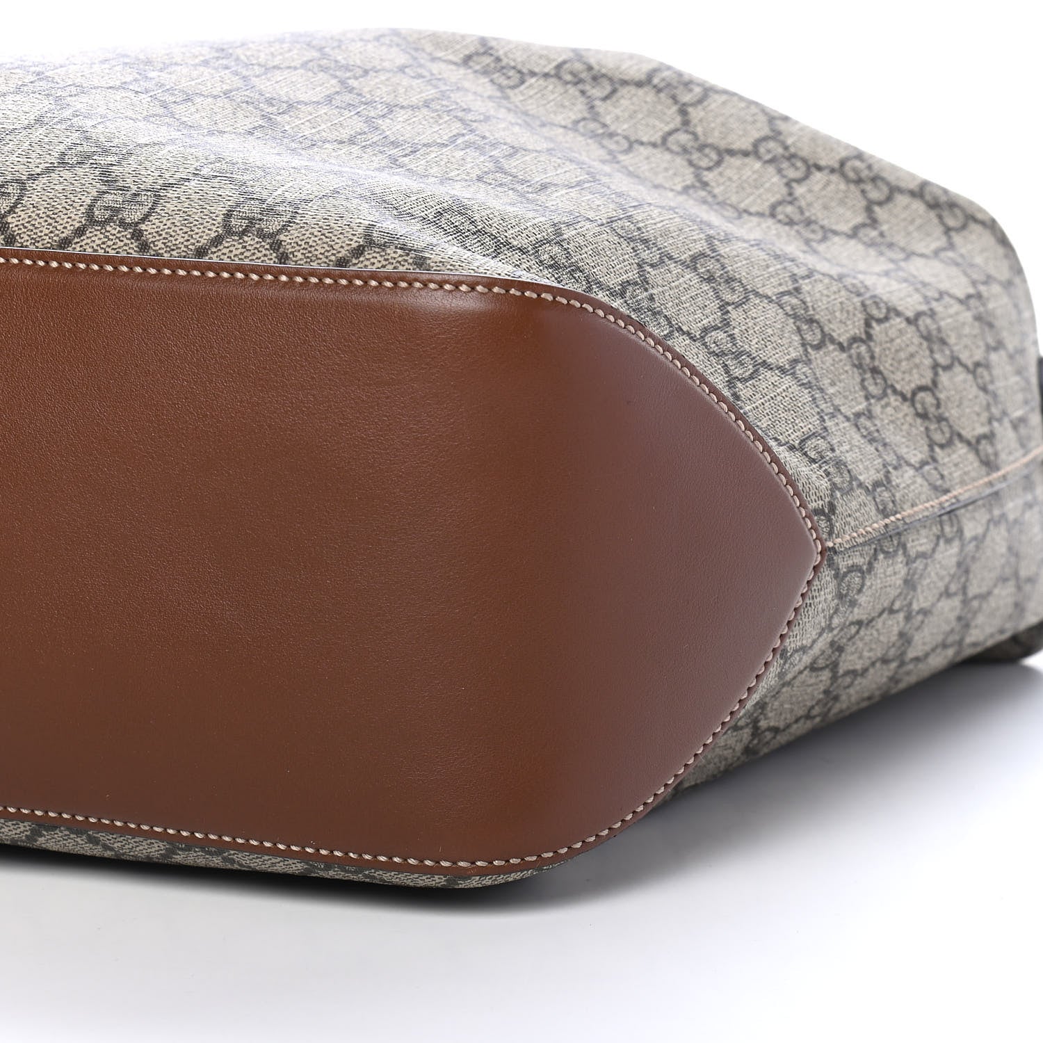 Gucci GG Supreme Monogram Large Linea A Hobo Light Brown 9 of 9