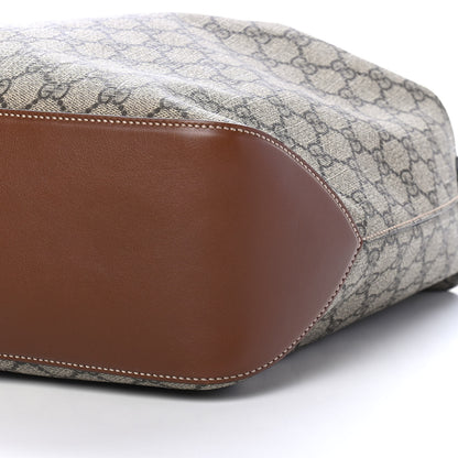 Gucci GG Supreme Monogram Large Linea A Hobo Light Brown 9 of 9