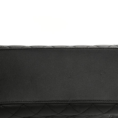 Chanel Caviar Lizard Embossed Quilted Small Coco Handle Flap Black 12 of 12