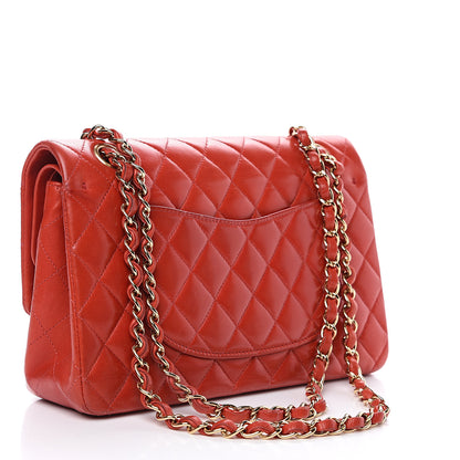 Chanel Lambskin Quilted Medium Double Flap Red 2 of 19
