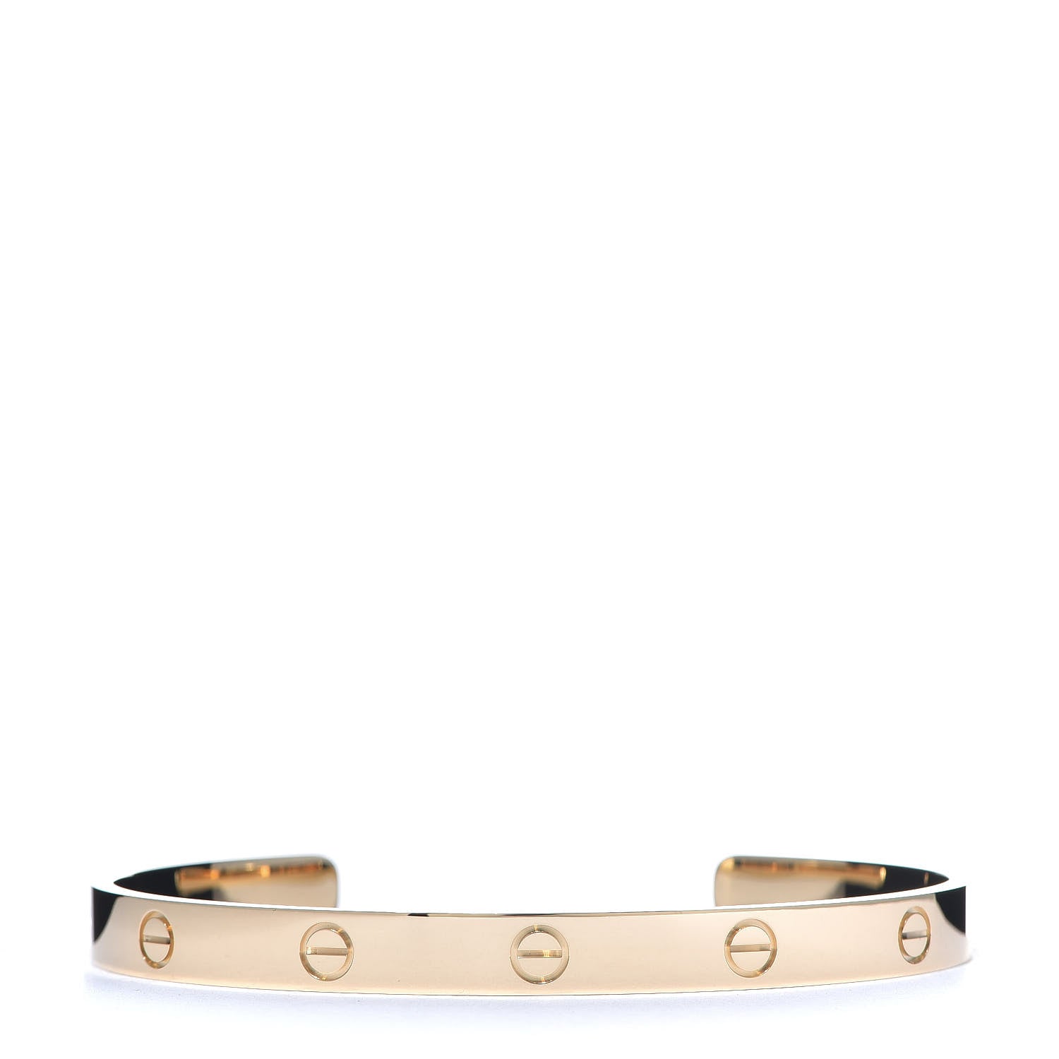 Cartier 18K Yellow Gold LOVE Cuff Bracelet 20 1 of 5