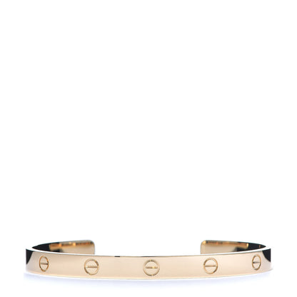Cartier 18K Yellow Gold LOVE Cuff Bracelet 20 1 of 5