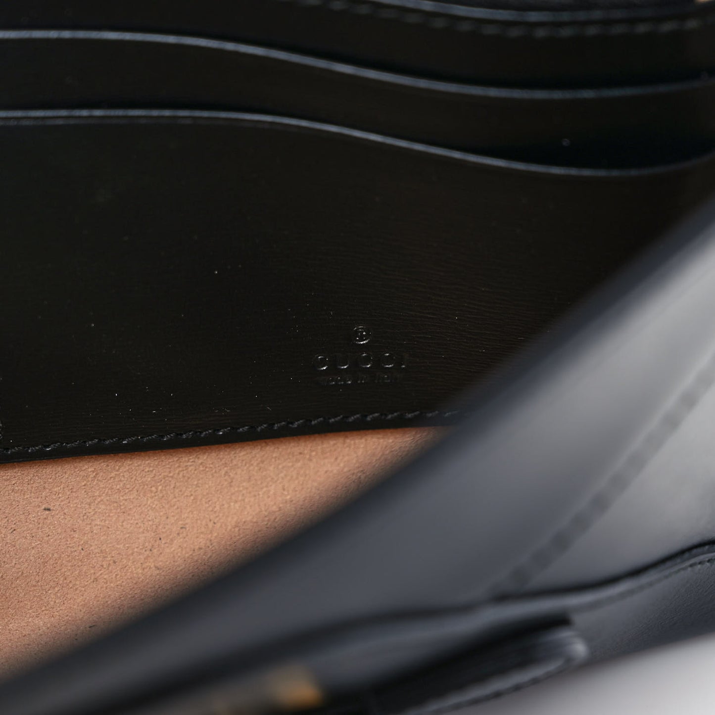 Textured Calfskin Horsebit 1955 Wrist Wallet Black