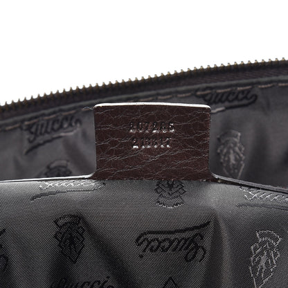 Gucci Calfskin Small Babouska Tote Dark Brown 7 of 10