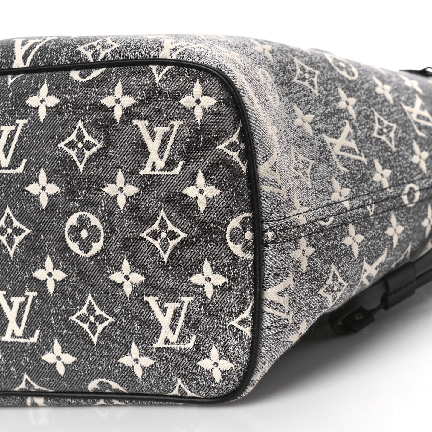 Denim Monogram Jacquard Neverfull MM Grey