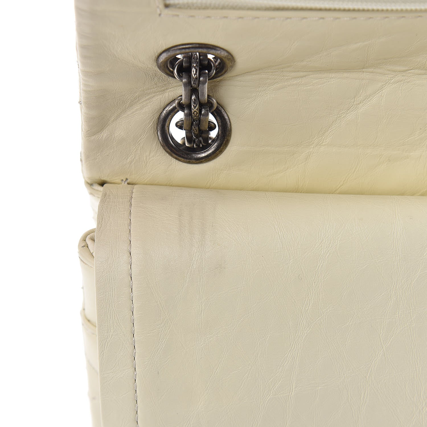 Chanel Aged Calfskin Quilted 2.55 Reissue 225 Flap White 9 of 12