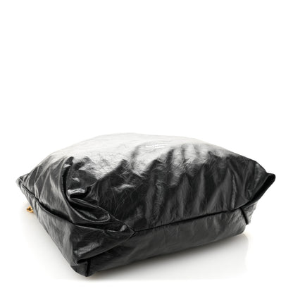 Balenciaga Crushed Calfskin Crush Medium Chain Tote Black 4 of 9