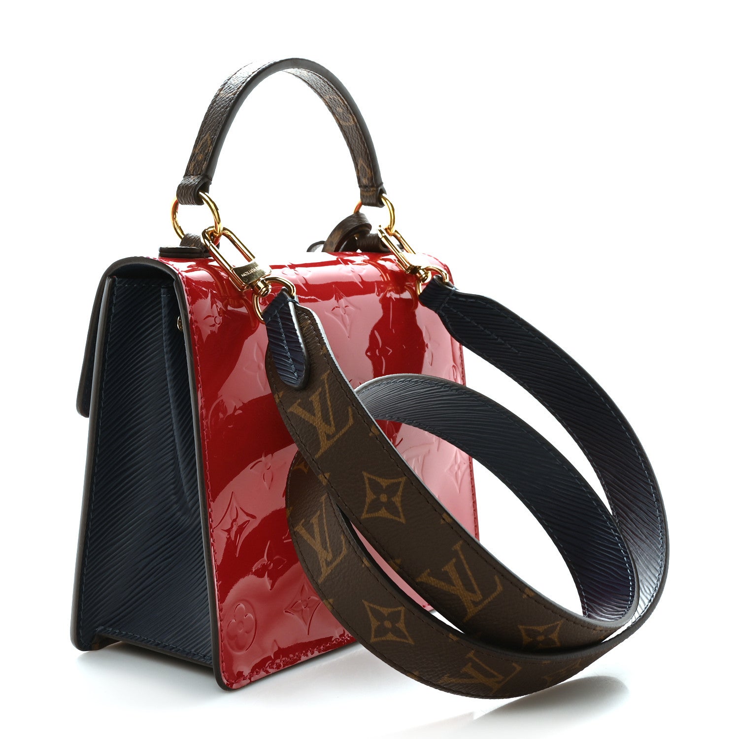 Louis Vuitton Vernis Epi Monogram Spring Street Scarlet 3 of 9