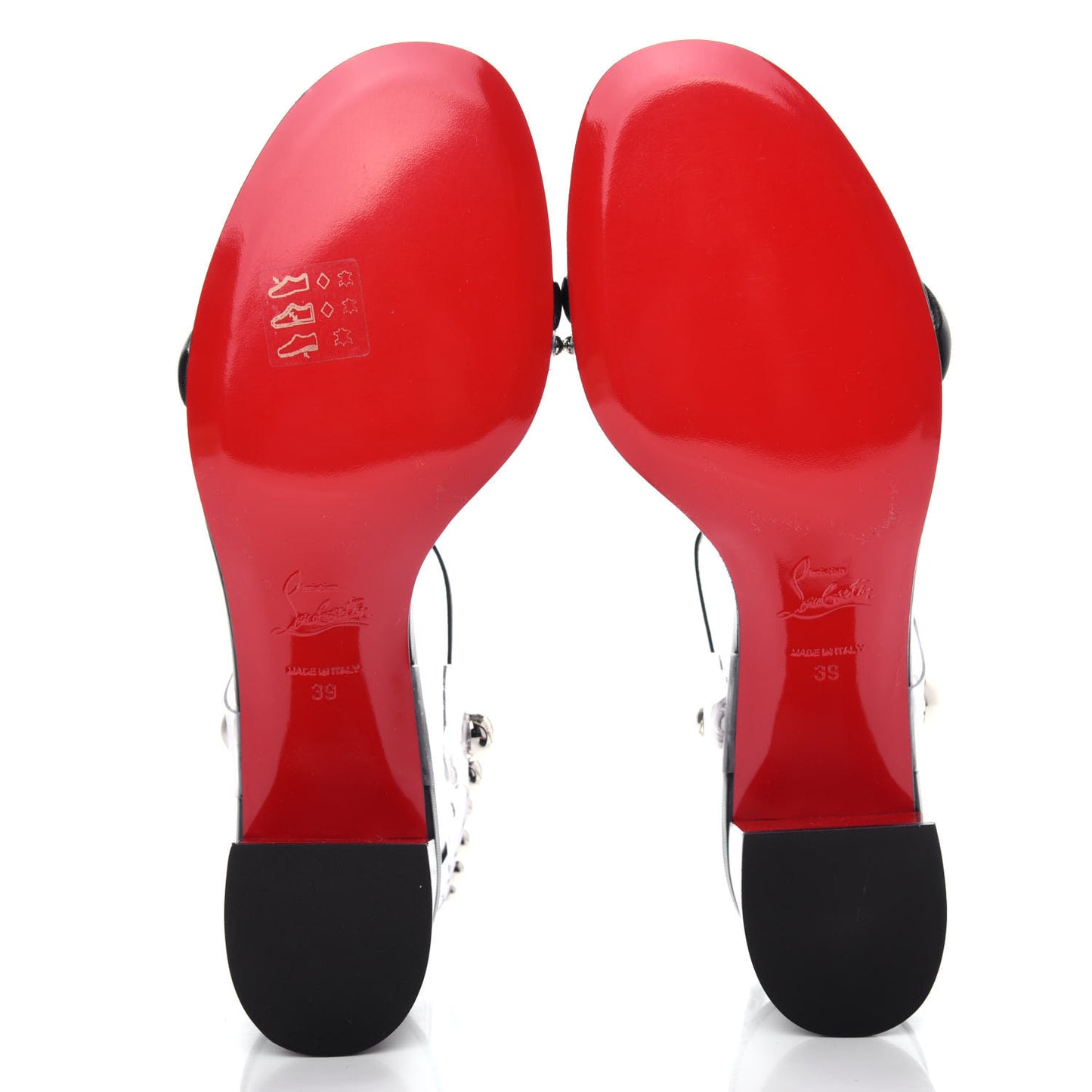Calfskin PVC Corinne 55 Sandals 39 Black