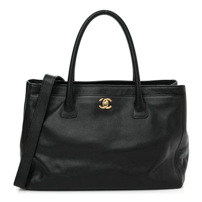 Chanel Calfskin Cerf Executive Shopper Tote Black 1 of 16