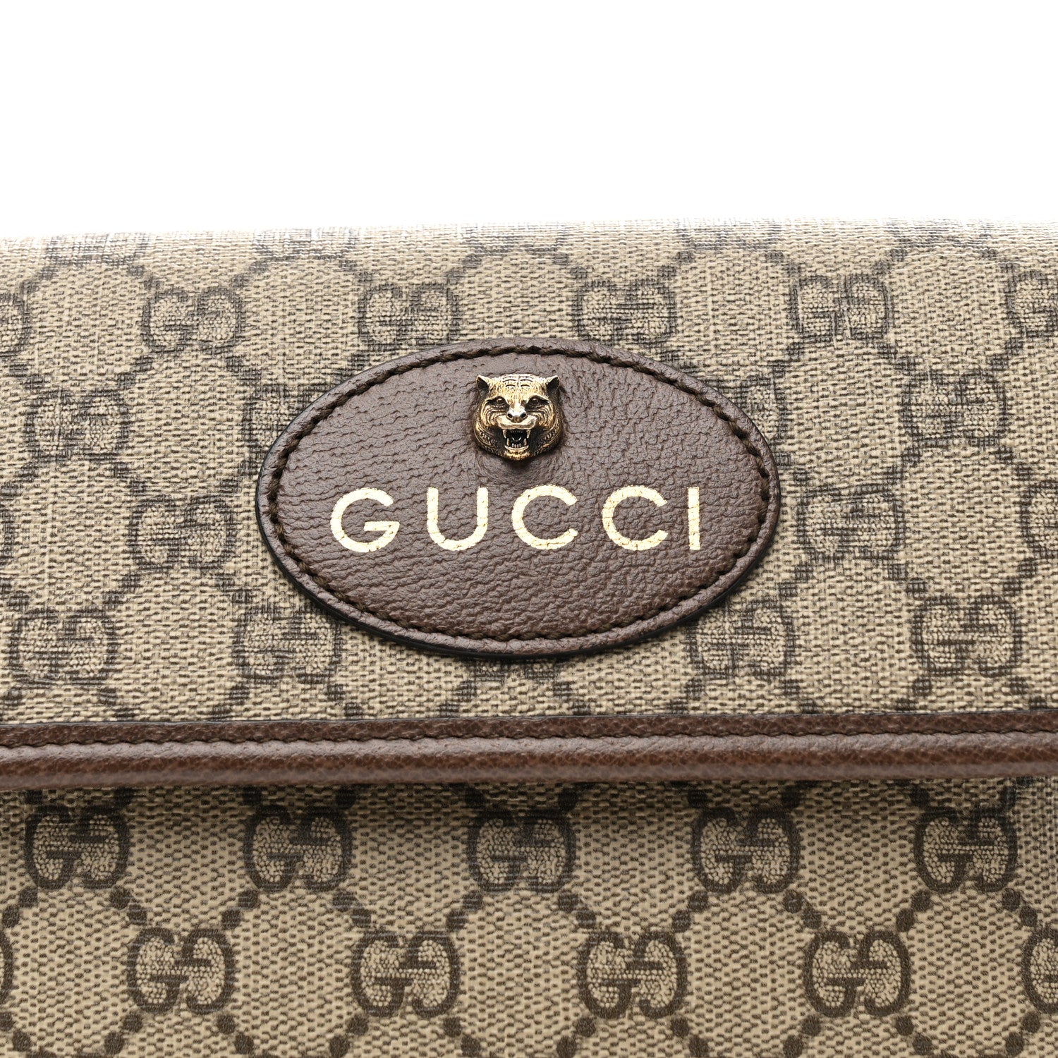 Gucci GG Supreme Monogram Neo Vintage Web Belt Bag Brown 8 of 10