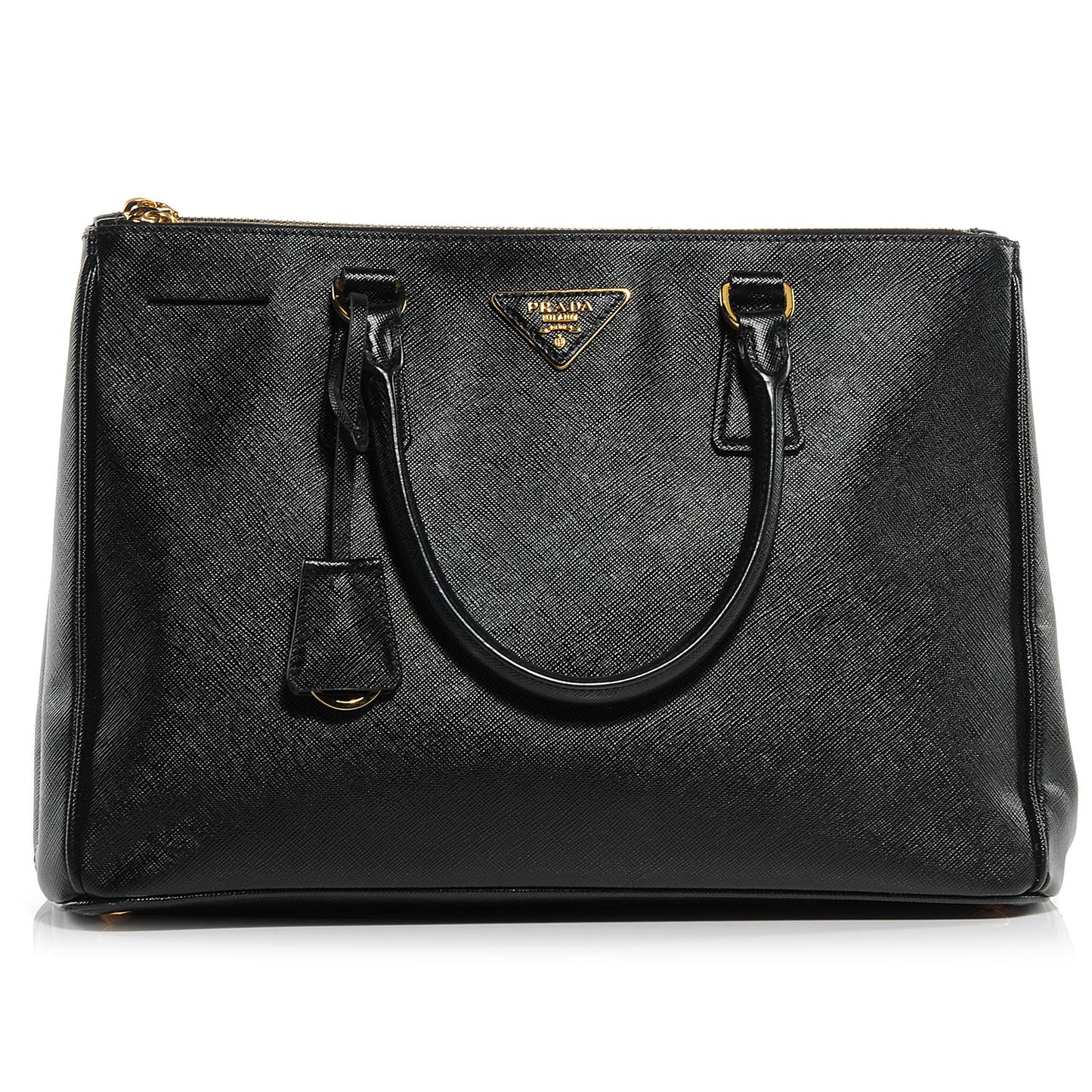 Saffiano Lux Medium Tote Nero Black