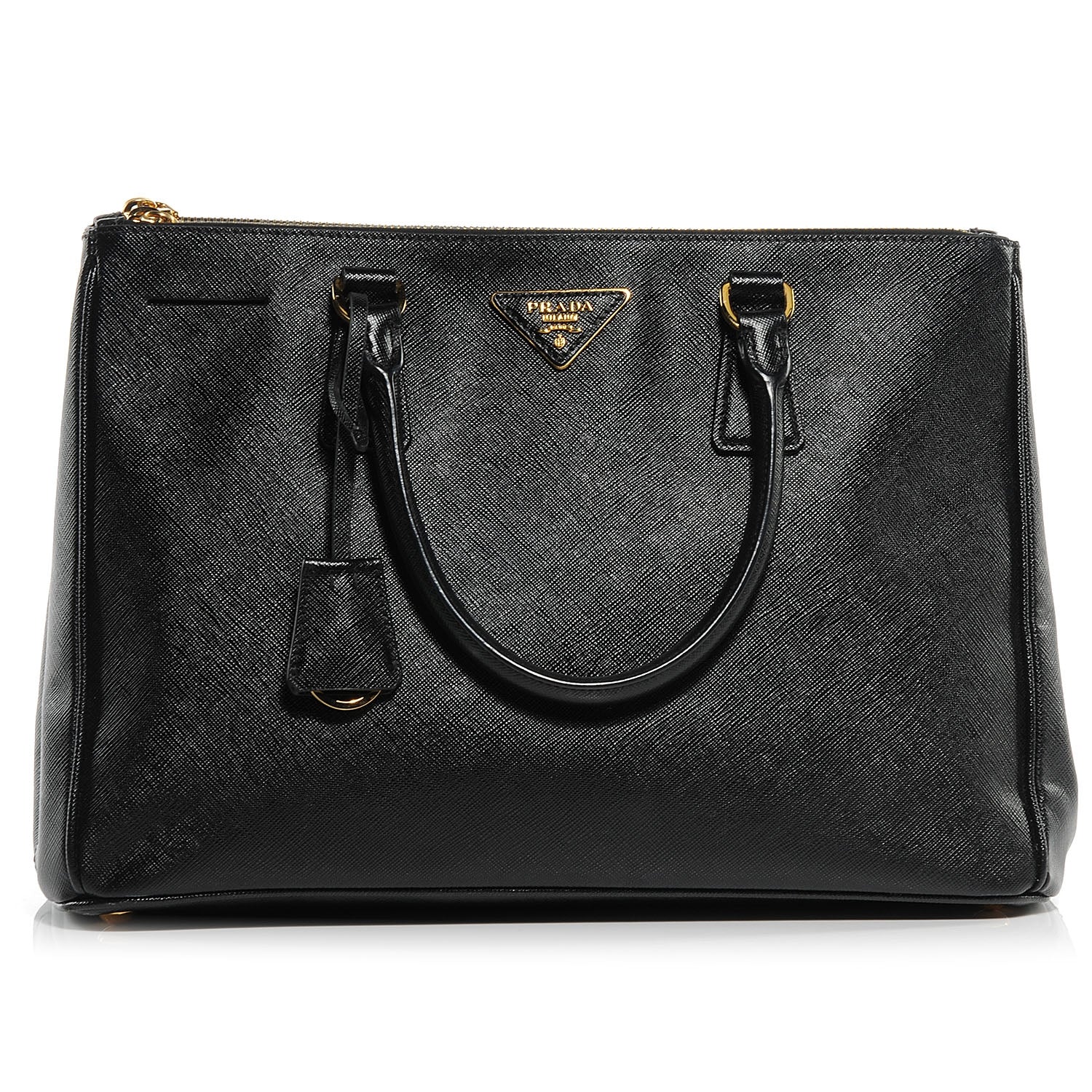 Prada Saffiano Lux Medium Tote Nero Black 1 of 9