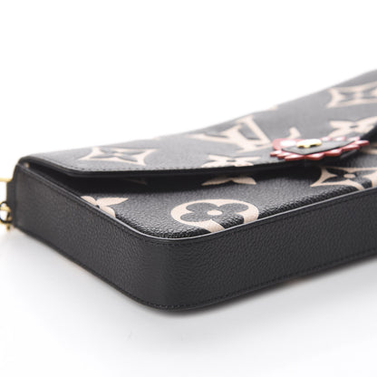 Louis Vuitton Empreinte Monogram Giant Crafty Pochette Felicie Black Creme 5 of 8