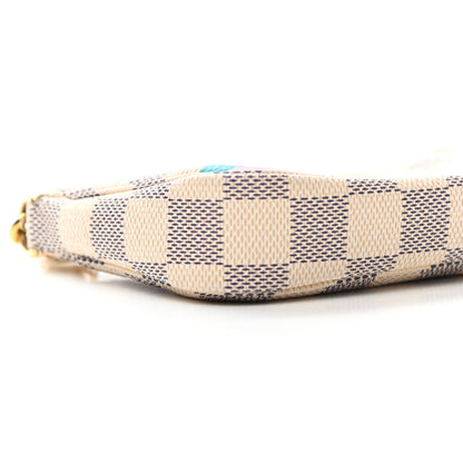 Louis Vuitton Damier Azur 2016 Christmas Animation Mini Pochette Accessories 8 of 9