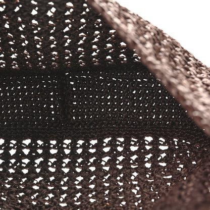 Miu Miu Raffia Crochet Woven Hobo Cacao Naturale 5 of 9