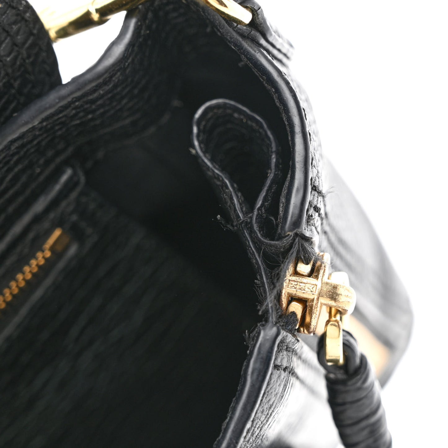 Textured Calfskin Mini Pashli Satchel Black