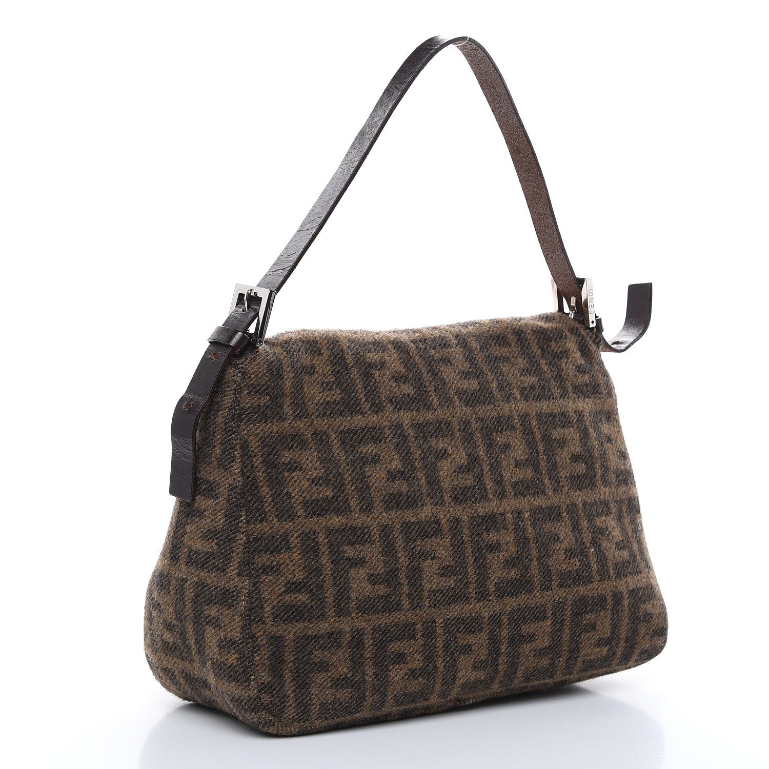 Fendi Wool Zucca Mama Baguette Tobacco 3 of 11