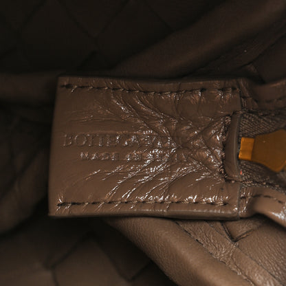 Bottega Veneta Patent Nappa Intrecciato Knot Small Loop Camera Bag Pinecone 6 of 9