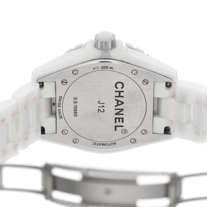 Chanel Stainless Steel Ceramic 38mm J12 Automatic Watch White 4 of 4